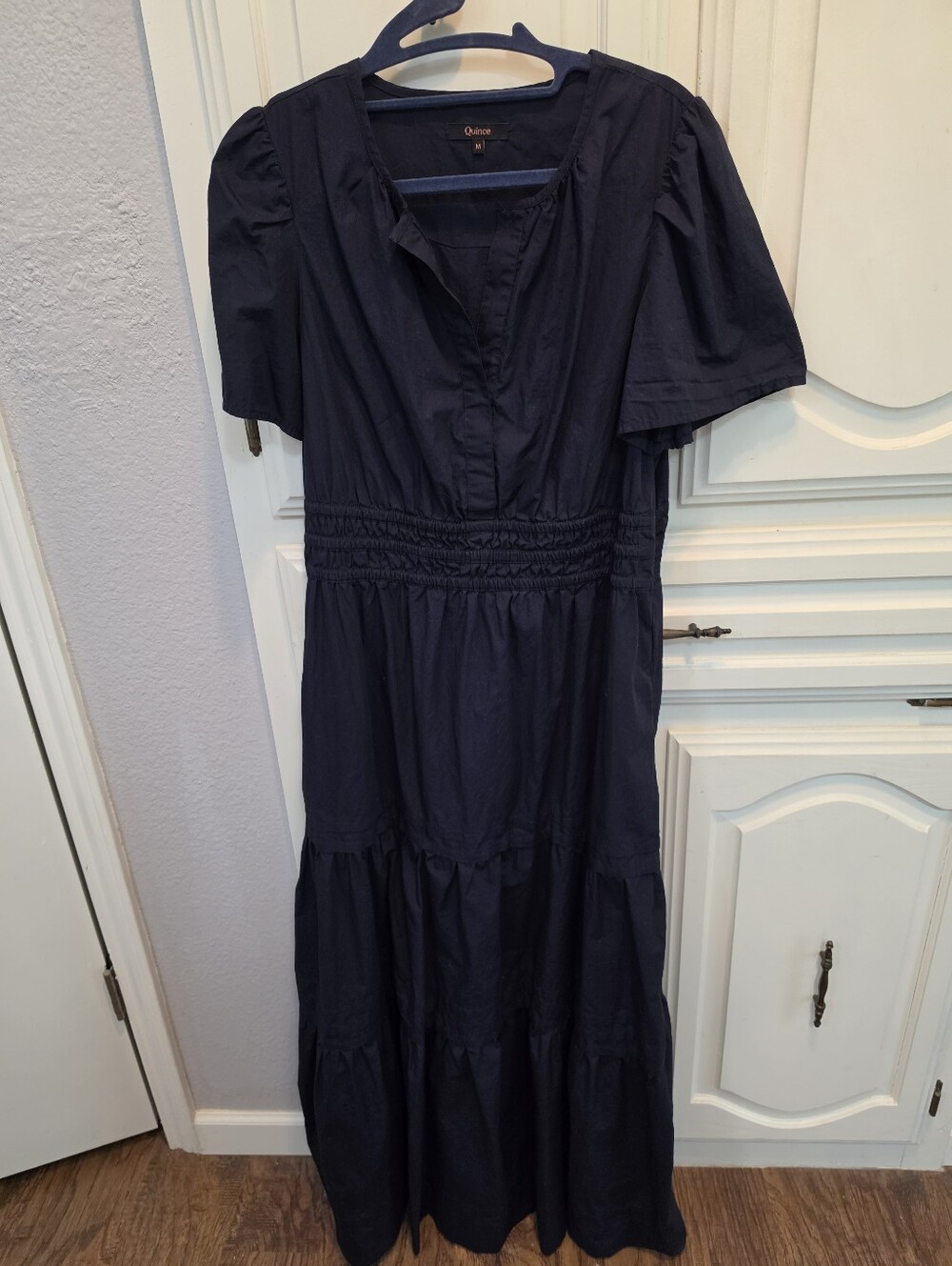 Quince Organic Cotton Poplin Tiered Maxi Medium - Picture 2 of 3